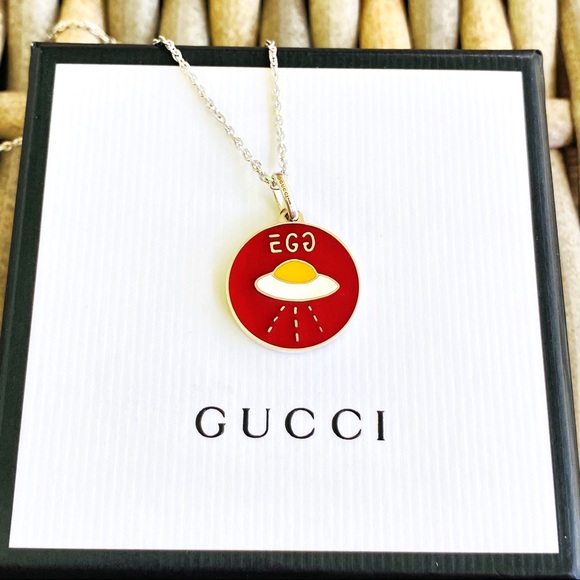 Guccighost Egg UFO Charm Pendant NWT - Picture 7 of 16